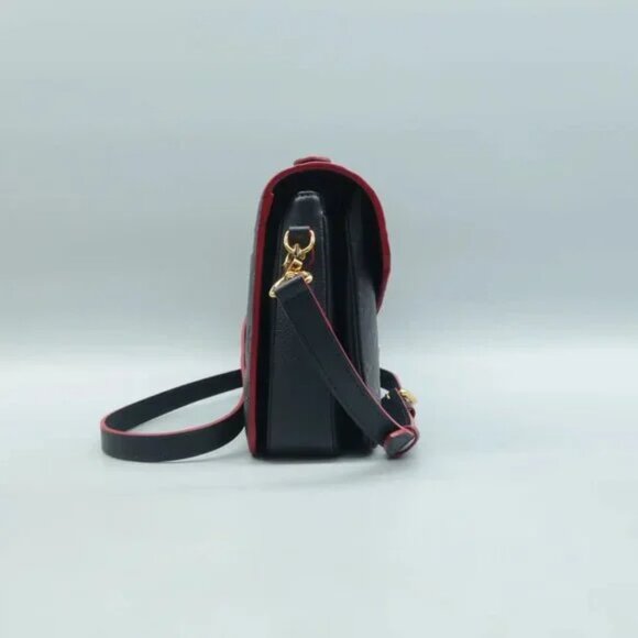 100% Authentic Louis Vuitton Metis Navy Monogram Leather Satchel - Picture 4 of 12